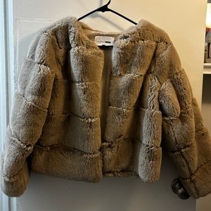 Faux fur jacket